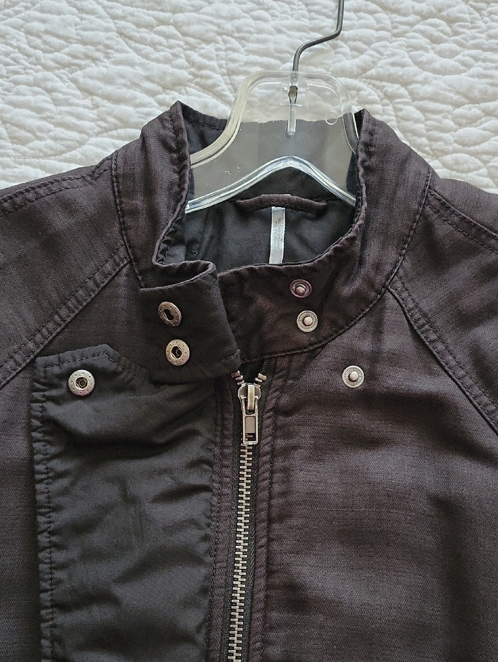 Free People Women's Swing Sporty Jacket in Black- Size S - Picture 4 of 16